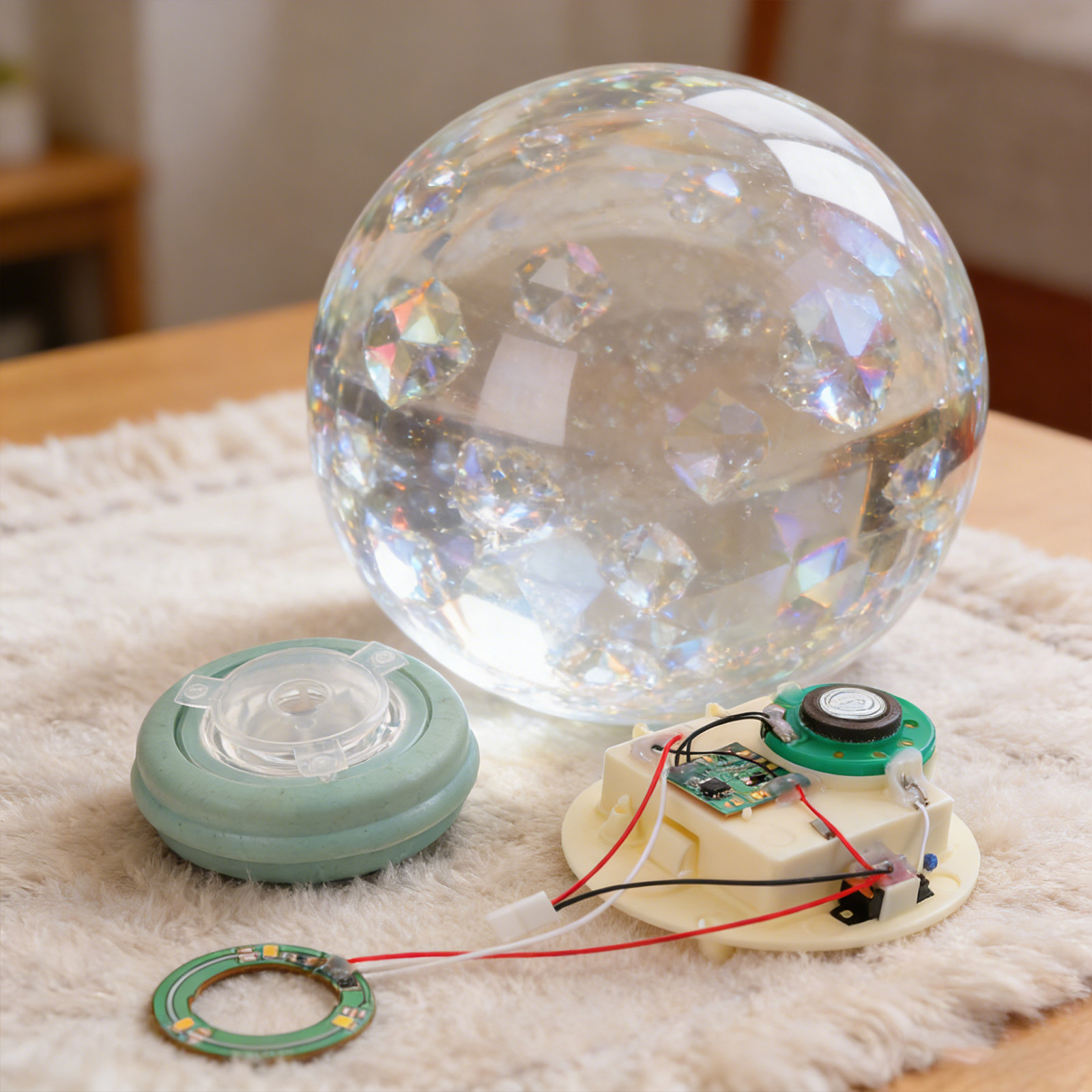 Plastic Dome Clear - Sneeuwbol met beweging, muziek en licht,